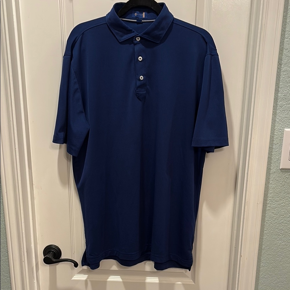 Stitch Golf Men's Blue Polo Shirt size Large
